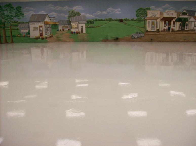 raleigh epoxy show room flooring